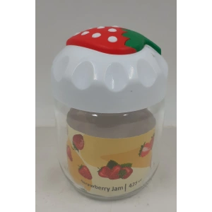 Çilek Desenli Kavanoz 1 Adet 425 Cc Royaleks-CK425