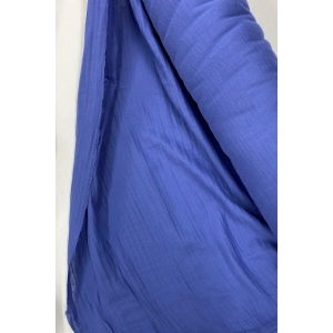 Çok Amaçlı Müslin Pamuklu Bebek Örtü ve Battaniye Kumaşı Müslin Bez İndigo 89