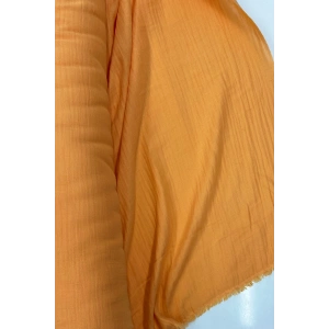 Çok Amaçlı Müslin Pamuklu Bebek Örtü ve Battaniye Kumaşı Müslin Bez Turuncu 7