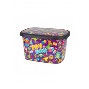 Dekorlu Oyuncak Kutusu Büyük 25 Lt. Royaleks-M11295