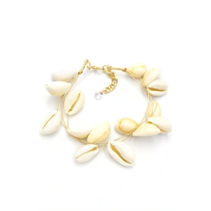 Deniz Kabuğu Bileklik - Beyaz