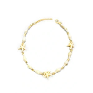 Deniz Kabuğu Halhal - Beyaz