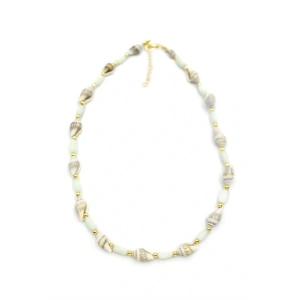 Deniz Kabuğu Kolye - Açık Yeşil