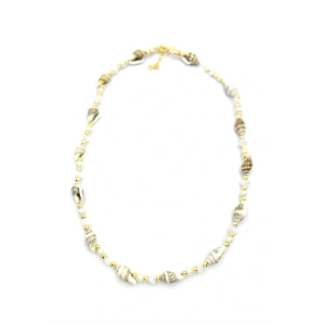 Deniz Kabuğu Kolye - Beyaz