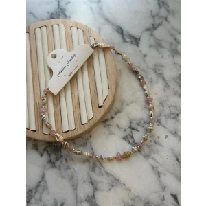 Deniz Kabuğu Kolye - Pembe