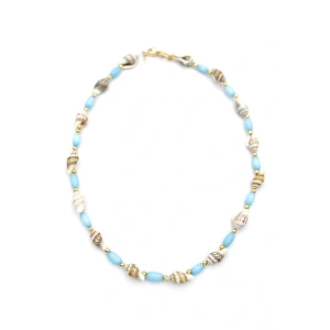 Deniz Kabuğu Kolye - Turkuaz