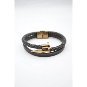 Deri Çivi Bileklik - Rose