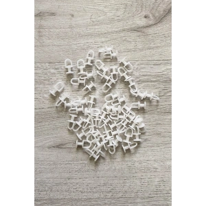 Dikmeli Sistem 75 adet Tül ve Perde Düğmesi Sağlam Korniş Halkası