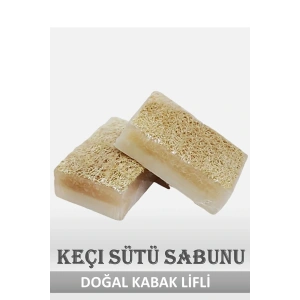 Doğal Kabak Lifli Keçi Sütü Sabunu
