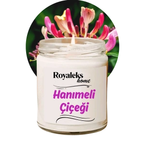 Doğal Özel Seri Kokulu Dekoratif Kavanoz Mum 210 cc - Hanımeli Esansı - RYL