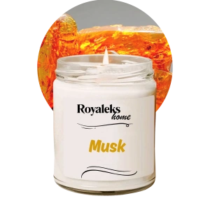 Doğal Özel Seri Kokulu Dekoratif Kavanoz Mum 210 cc - Musk Esansı - RYL