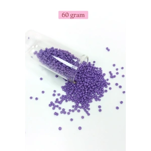 Dökme Cam Kum Boncuk (11/0) 2 mm - 60 Gram -  Eflatun - BNC055