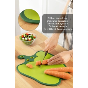 Dolma Biber Figürlü Kaydırmaz Kesme Tahtası Doğrama Panosu