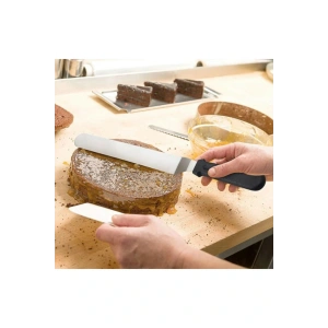 Eğik Pasta Sıvama Spatulası Metal 33 Cm