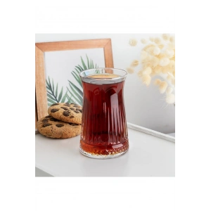 Elegance Desenli Cam Çay Bardağı Seti 150 ml 6lı Royaleks-81310