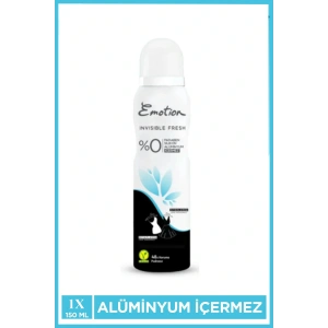 Emotion Invisible Fresh Black & White Kadın Deodorant 150ml Vegan, Leke Bırakmaz