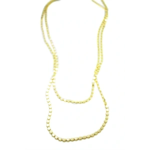 Ezme Zincir Kolye - 90cm - Altın