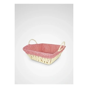 Hasırlı Bezli Ekmek Sepeti Dikdörtgen Renkli Royaleks-8822