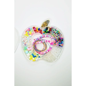 Hobi Takı Tasarım Seti Boncuk Harf Gülen Surat Temalı Klipsli Full Set