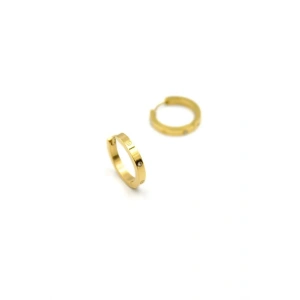 İnce Taşlı CRT Küpe - Altın