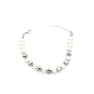 İnci Bileklik - Gümüş