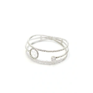 İncili Su Yolu Bileklik - Gümüş