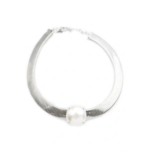 İncili Tasma Kolye - Gümüş