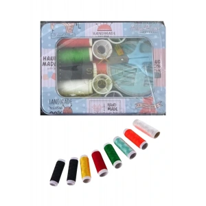 İplik Set Teneke Kutu Kare Plastik Dikiş Seti