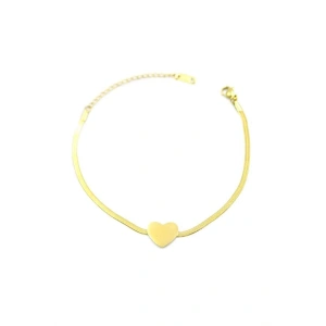 Kalp Bileklik - Altın