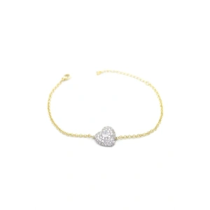 Kalp Bileklik - Beyaz