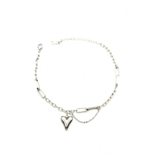 Kalp Halhal - Gümüş