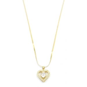 Kalp Kolye - Altın