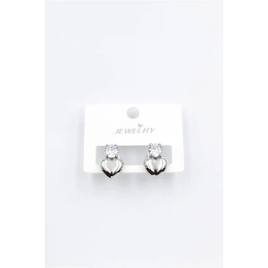 Kalp Küpe - Gümüş