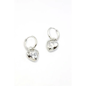 Kalp Küpe - Gümüş