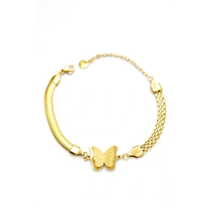 Kelebek Bileklik - Altın