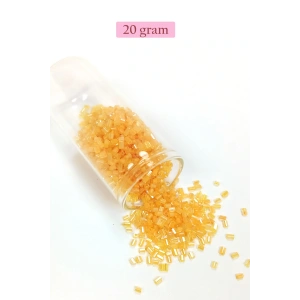 Kesme Cam Boncuk 2mm - 20 Gram - Şeffaf Açık Sarı -BNC335