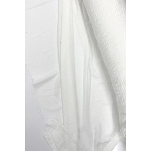 Keten Kumaş - Organik Kumaş - Perde Kumaşı - Ince Keten - Kıyafet Için Kumaş Örtü Beyaz 11