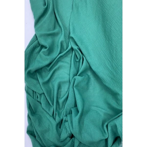 Keten Kumaş - Organik Kumaş - Perde Kumaşı - Ince Keten - Kıyafet Için Kumaş Örtü Koyu Yeşil