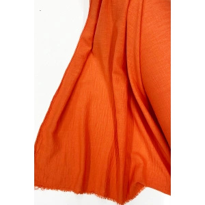 Keten Kumaş - Organik Kumaş - Perde Kumaşı - Ince Keten - Kıyafet Için Kumaş Örtü Turuncu 7