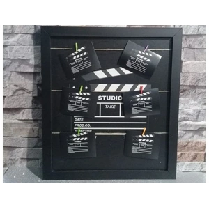 Klaket Tasarımlı İpli Ve Mandallı Fotoğraf Çerçevesi