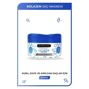Kolajen Saç Maskesi 500 ML - Zayıf ve Kırılgan Saçlar İçin - mrfs