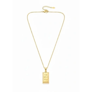 Külçe Altın Kolye - Küçük Boy - Altın