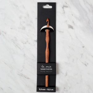 La Mia Rosewood 5.5 mm 15.5 cm Ahşap Yün Tığ