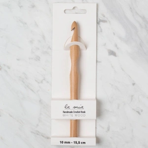 La Mia Whitewood 10 mm 15.5 cm Ahşap Yün Tığ