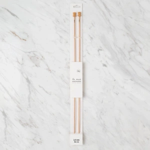 La Mia Whitewood 2.5 mm 36 cm Ahşap Örgü Şişi