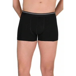 Likralı Erkek Büyük Beden Boxer Şort Siyah 1097B
