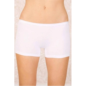 Likralı Süprem Bayan Boxer Short Beyaz 2100B