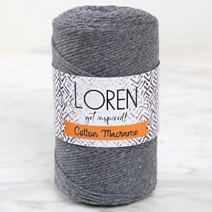 Loren Cotton Macrame Gri - R081 - 34358