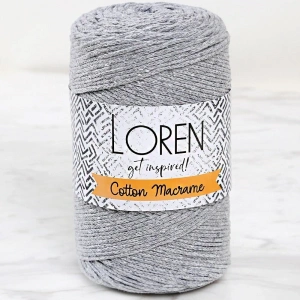 Loren Cotton Macrame Gri - R082 - 34357
