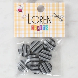 Loren Crafts 8li Desenli Düğme - 1098